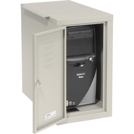 Computer Cabinet Side Car, Gray, 12W X 22-1/2D X 21-1/2H